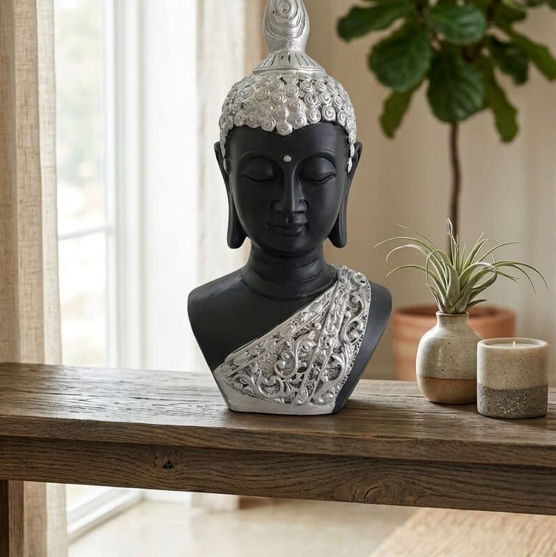 BUDDHA FACE SILVER
