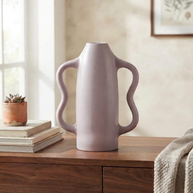 LAVENDER SCULPTURE VASE